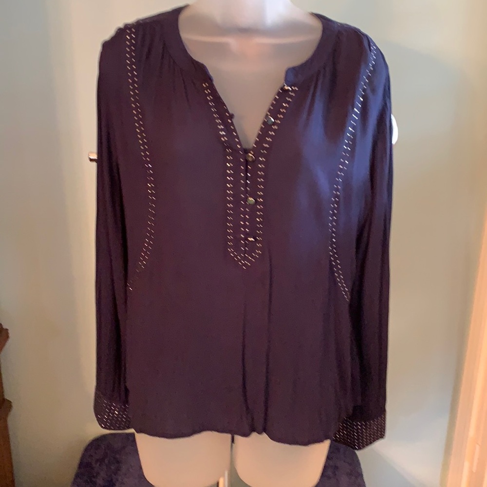 long sleeve Blouse Blue
